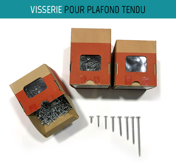 Visserie pour plafond tendu