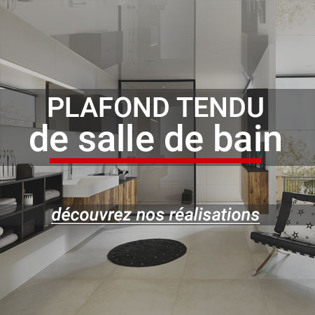 plafond tendu de salle de bain